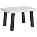 Tavolo Allungabile 90x130/390 Cm Bridge Telaio Antracite - Bianco Frassino - Foto miniatura 1