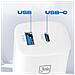 Caricabatterie Da Muro Compatto Usb E Usb-c 33w, Bianco - Foto miniatura 3