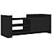 Mobile Porta Tv Nero 100x35x40 Cm In Legno Multistrato - Foto miniatura 2