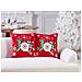 Set Di 2 Cuscini Gingerbread Cotone 45 X 45 Cm Rosso Modello Natalizio - Foto miniatura 1