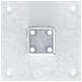 Basi per Pali Quadrate 4 pz Argento 51x51 mm in Acciaio Zincato - Foto miniatura 8
