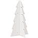 Albero Di Natale Decorativo Bianco 69,5 Cm In Legno Di Pino - Foto miniatura 2
