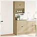 Mobile Da Cucina Rovere Sonoma 60x50x180 Cm Legno Multistrato - Foto miniatura 1