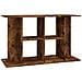 Supporto Acquario 100x40x60 cm in Legno Multistrato Rovere Fumo - Foto miniatura 1
