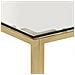 Tavolino Salotto Dorato Acciaio Inossidabile E Vetro Temperato - Foto miniatura 4