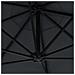Ombrellone Da Giardino A Parete Con Led 300 Cm Antracite - Foto miniatura 8