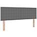 Testiera  Design Semplice Grigio Chiaro 140 cm in Tessuto Corduroy - Foto miniatura 1