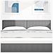 Testiera  Design Semplice Grigio Chiaro 140 cm in Tessuto Corduroy - Foto miniatura 3