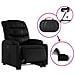 Poltrona Alzapersona Reclinabile Elettrica Nera in Similpelle - Foto miniatura 6