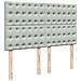 Giroletto a Molle con Materasso Grigio Chiaro 140x200cm Velluto - Foto miniatura 8