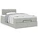 Pouf Letto con Materasso Grigio Chiaro 120x190 cm in Velluto - Foto miniatura 4