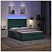 Struttura Letto Pouf con Materassi 140x200 cm in Velluto - Foto miniatura 3