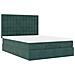 Struttura Letto Pouf con Materassi 140x200 cm in Velluto - Foto miniatura 7