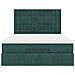Struttura Letto Pouf con Materassi 140x200 cm in Velluto - Foto miniatura 8
