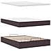 Struttura Letto Pouf con Materasso 140x200 cm in Tessuto - Foto miniatura 9