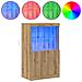 Mobile con luci LED Rovere Artigianale 60x37x100 cm - Foto miniatura 4