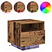 Comodini con Luci LED 2 pcs Legno Vecchio 40x39x37 cm - Foto miniatura 4