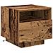 Comodini con Luci LED 2 pcs Legno Vecchio 40x39x37 cm - Foto miniatura 6