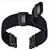 Cinturino Intrecciato In Nylon Elastico Con Fibbia Magnetica A Sgancio Rapido Compatibile Con Garmin Fenix Series Black 22 Mm - Foto miniatura 2