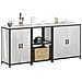 Set di Stoccaggio per Cucina 3 pcs Argento 210 x 50 x 92 cm - Foto miniatura 3