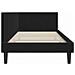 Cornice del letto ad angolo Nero 90 x 200 cm Velluto - Foto miniatura 7