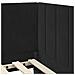 Cornice del letto ad angolo Nero 90 x 200 cm Velluto - Foto miniatura 9