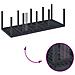 Set da Pranzo per Giardino 9 pcs Antracite Rattan Polt - Foto miniatura 9