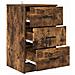 Armadio da Notte Rovere fumo 38 x 38 x 66 cm Legno multistrato - Foto miniatura 5