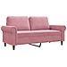 Divano a 2 Posti Rosa 140 cm in Velluto - Foto miniatura 1