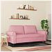 Divano a 2 Posti Rosa 140 cm in Velluto - Foto miniatura 3