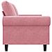 Divano a 2 Posti Rosa 140 cm in Velluto - Foto miniatura 5