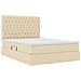 Letto con contenitore e materasso Crema 140 x 190 cm Poliestere - Foto miniatura 5
