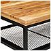 Tavolino da salotto Marrone e Nero Legno di mango massello - Foto miniatura 6