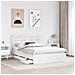 Struttura del letto Bianco 150 x 200 cm Legno Ingegnerizzato - Foto miniatura 3