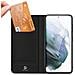 Cover per Galaxy S21 FE - Pelle /PU, Nero, Con Tarjetero - Foto miniatura 3