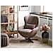 Pouf Napier In Tessuto Marrone Con Design Annodato 48×48×43 Cm - Foto miniatura 5