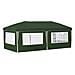 Tenda per feste a pop-up 575 x 289 x 245 cm Verde - Foto miniatura 7
