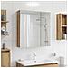 Mobiletto per specchio da bagno con porta Rovere Artigianale - Foto miniatura 4