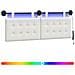 Testiera sospesa Con luce LED Bianco Similpelle - Foto miniatura 1