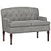 Loveseat con bottoni imbottiti Grigio Chiaro 111 x 65 x 79 cm - Foto miniatura 1