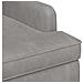 Loveseat con bottoni imbottiti Grigio Chiaro 111 x 65 x 79 cm - Foto miniatura 6