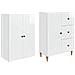 Set di armadi 2 pcs 66 x 34,5 x 90 cm Legno ingegnerizzato - Foto miniatura 3