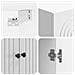Set di armadi 2 pcs 66 x 34,5 x 90 cm Legno ingegnerizzato - Foto miniatura 7