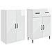 Set di armadi 2 pcs Bianco Lucido 66 x 34,5 x 89,5 cm - Foto miniatura 3