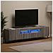 Mobile TV LED a 5 pezzi Sonoma grigio Legno ingegnerizzato - Foto miniatura 2