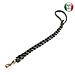 Guinzaglio in cuoio 50 cm tripla treccia con moschettone colori assortiti - Foto miniatura 1