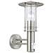 Luce Da Parete Esterna Con Sensore Lisio 60 W Argento 30185 - Foto miniatura 1