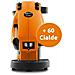 Macchina da Caffè Semi-automatica Frog Serbatoio 1,5 Lt. Potenza 650 Watt Colore Arancione + 60 Cialde in OMAGGIO - Foto miniatura 2