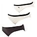 Confezione Da 3 Mutandine Slips Cotone Elasticizzato D4c17 Per Donna - Foto miniatura 8