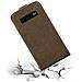 Custodia Compatibile Con Samsung Galaxy S10 In Bruno Caffè - Coperchio Protettivo In Design Flip Con Chiusura Magnetica - Foto miniatura 7